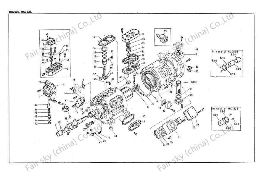 Dakin compressor Quality OEM parts3